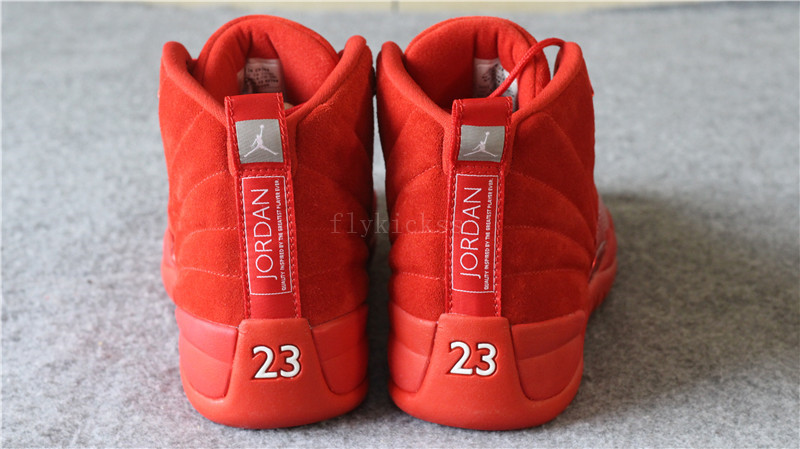 Authentic Air Jordan 12 Premium Red Suede